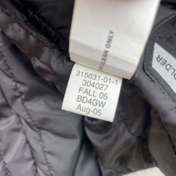 Men's Wool Gap Coat Size Large Gray Zipper Front Lined Vintage Jacket Y2K - Picture 8 of 13